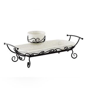 Celebrating Home Veranda Serving Tray and Dip Bowl Set